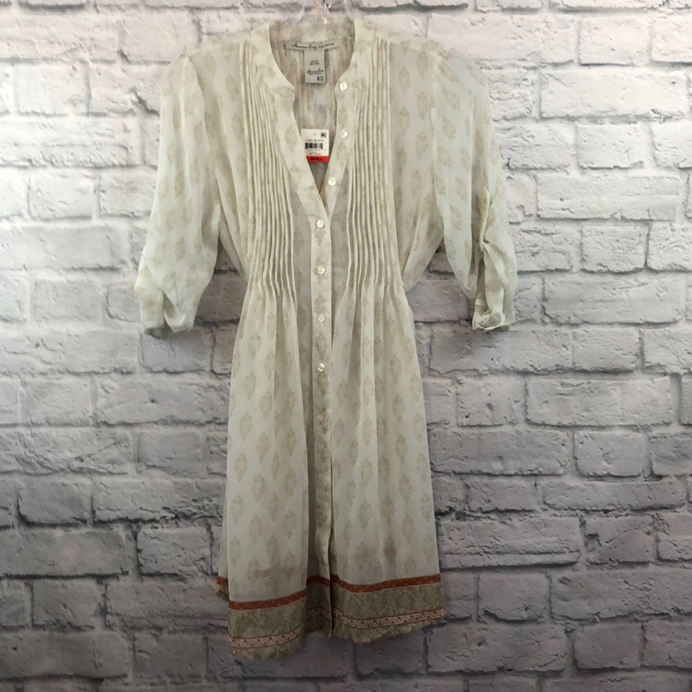 American rags silk printed top size extra small